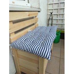 Dygsniuota kėdės pagalvėlė 35x35 tropinė žalia