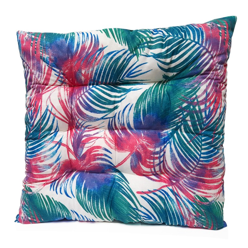 Dygsniuota kėdės pagalvėlė 35x35 baltos plunksnos