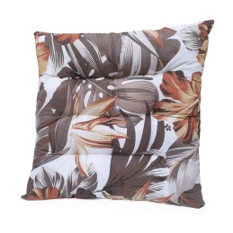 Rudeninė dygsniuota kėdės pagalvėlė 35x35 monstera