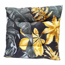 Dygsniuota kėdės pagalvėlė 35x35 dideli monstrai juodi