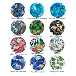 Apvalios pagalvėlės taburetės 32 cm įvairių dizainų