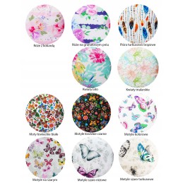 Apvalios pagalvėlės taburetės 32 cm įvairių dizainų