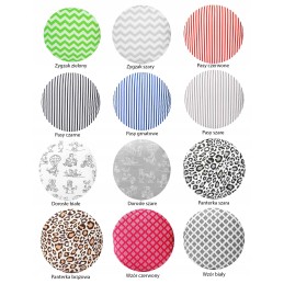 Apvalios pagalvėlės taburetės 32 cm įvairių dizainų