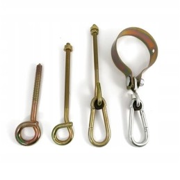 Sūpynių kabliukas, spaustukas su karabinu, skersmuo 80