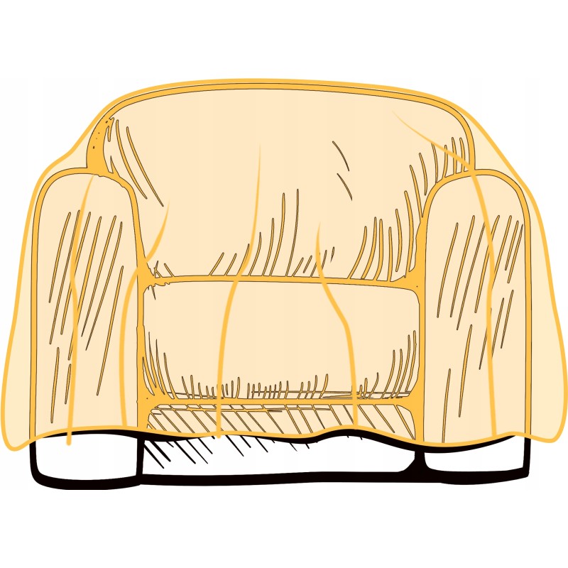 Apsauginė folija vienvietė sofa 243,8 x 137,2 cm storio 50 mikronų