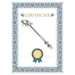 Sūpynių kablys su apkabomis m12x200