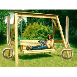 2x sūpynės kablio medinės sijos varžtų laikiklis m12