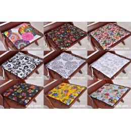 Terasinės kėdės pagalvėlė 38x38, surišti raštai