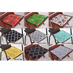 Terasinės kėdės pagalvėlė 38x38, surišti raštai