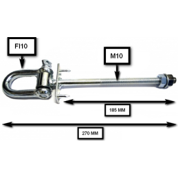 Sūpynių kabliukas su pančius