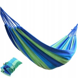 Tvirtas sodo hamakas 1 asmeniui supamasis gultas + užvalkalas 200x70 cm