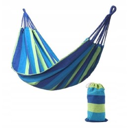 Tvirtas sodo hamakas 1 asmeniui supamasis gultas + užvalkalas 200x70 cm