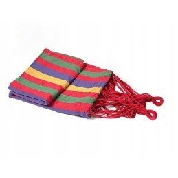 Sodo hamakas 1 asmeniui supamas sūpynės šezlongas + užvalkalas 200x70 cm + virvės