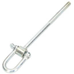 Kablio tvirtinimo kronšteinas sūpynėms su apkabomis m12x260