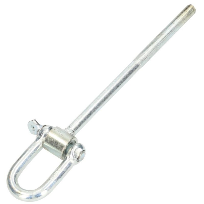 Kablio tvirtinimo kronšteinas sūpynėms su apkabomis m12x260