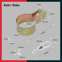 Karabino tvirtinimas 50 mm