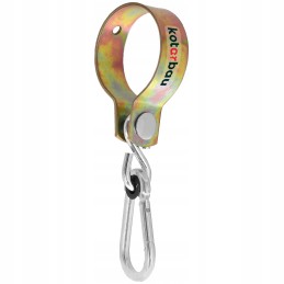 Užspaudžiamas sūpynės kablio karabino tvirtinimas 80 mm