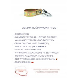 Sūpynių spaustuko skersmuo 120