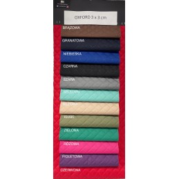 Oksfordo audinių kolekcija. vandeniui atspari medžiaga, dygsniuota rombais 2x2, 3x3, 5x5 cm ir koriais. apmušalų audinys, apmuša