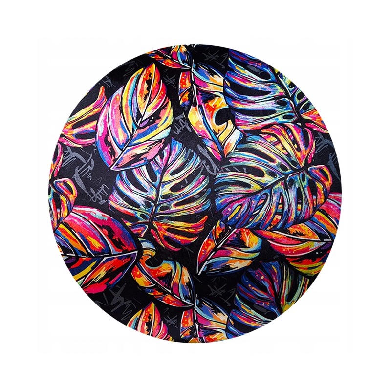 Dėmėms atsparus apvalus pagalvėlės taburetės užvalkalas 32cm monstrinis neoninis