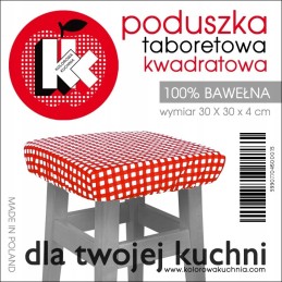Kvadratinė taburetės pagalvėlė – katės kine – rožinė
