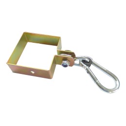 Sūpynių tvirtinimo spaustukas 100x100mm + kabliukas