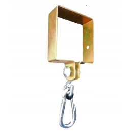 Sūpynių tvirtinimo spaustukas 100x100mm + kabliukas