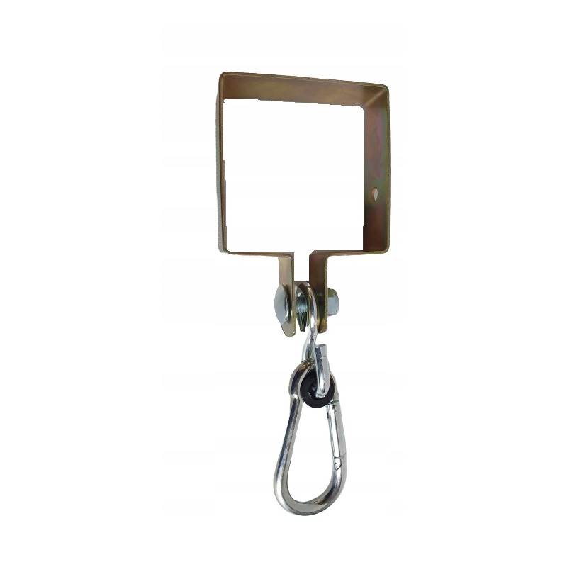 Sūpynių tvirtinimas, stropas, spaustukas, 90x90 kablys