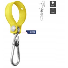 Sūpynių tvirtinimas su apvalia spaustuku, kurio skersmuo 80 x 3,0 mm