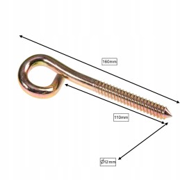 siūbavimo kabliukas m12, medinės sijos tvirtinimas, rankena
