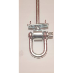 M12/200 sūpynių tvirtinimas su apkabomis ir kaiščiais