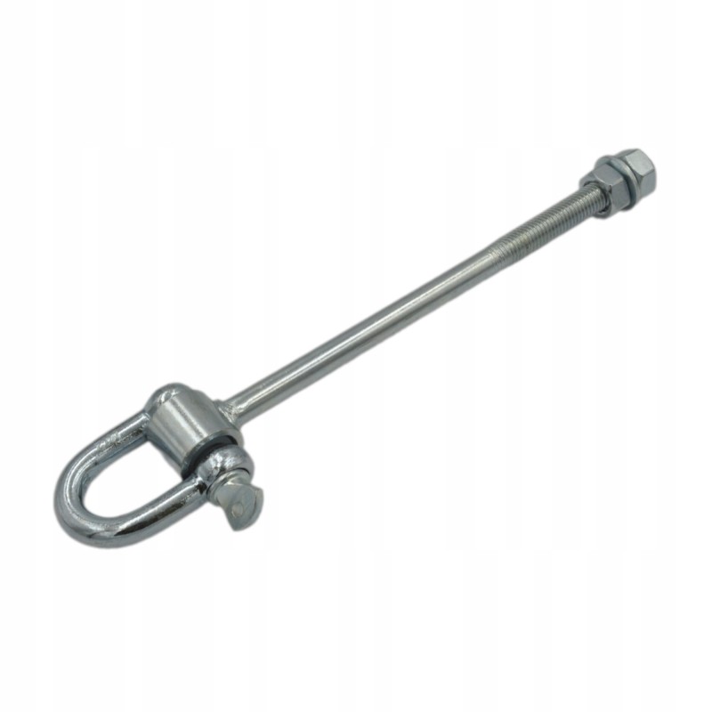 Sūpynių kabliukas 12 x 195 mm su apkabomis