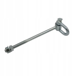 Sūpynių kabliukas 12 x 195 mm su apkabomis