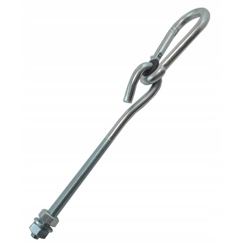 Sūpynių kablys su užspaudžiamu kabliu M10 270 mm