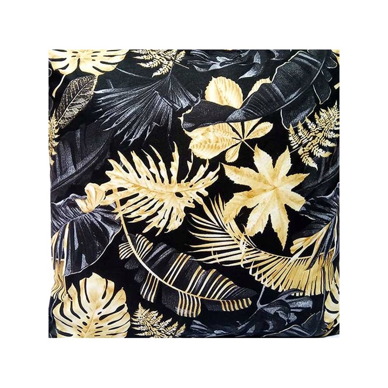 Kvadratinė pagalvėlė taburetei 30x30 lapelių, mišrainė, dalis