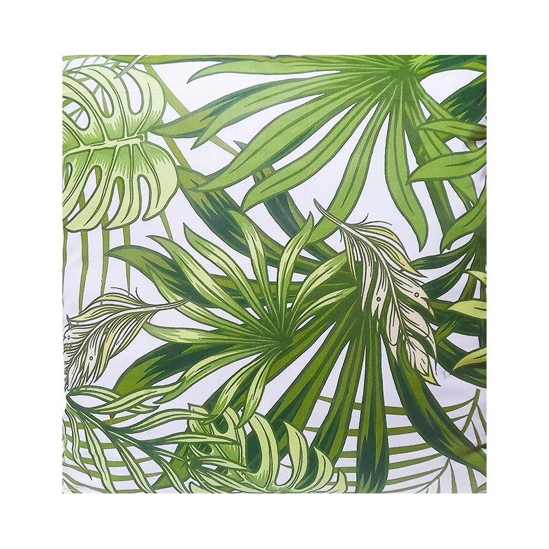 Kvadratinė išmatų pagalvėlė, 30 cm, 100% medvilnė, žali delnai