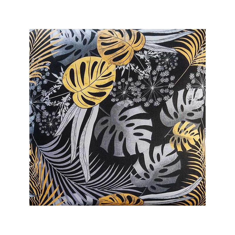 Kvadratinė pagalvėlė taburetė 30 džiunglių lapų sz-cz