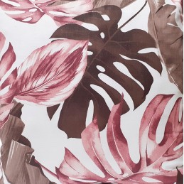 Kvadratinė išmatų pagalvėlė 30cm, 100% medvilnė, monsteros ruda