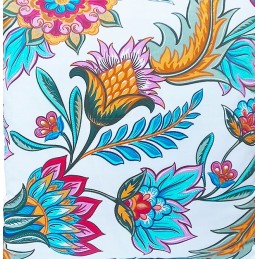 Kvadratinė pagalvėlė taburetė, 30 cm, gėlės iš łowicki