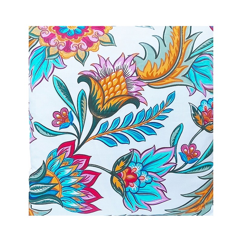 Kvadratinė pagalvėlė taburetė, 30 cm, gėlės iš łowicki