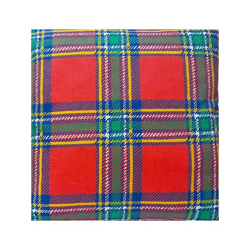 Kvadratinė taburetė pagalvėlė 30cm tartano