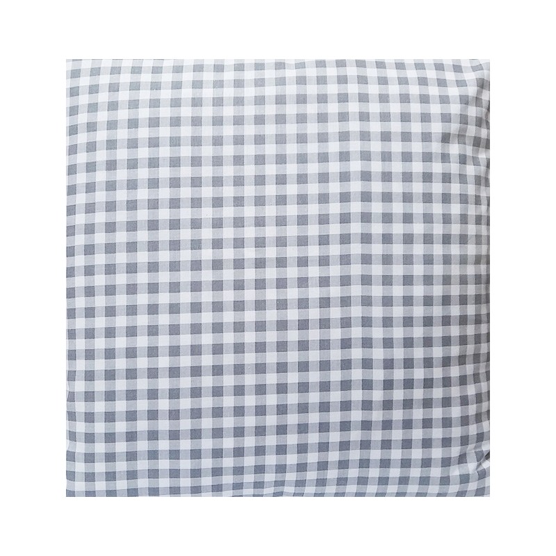 Kvadratinė taburetė pagalvėlė 30cm pilkai languota