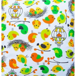 Kvadratinė pagalvėlė taburetei 30x30 paukščių rojus