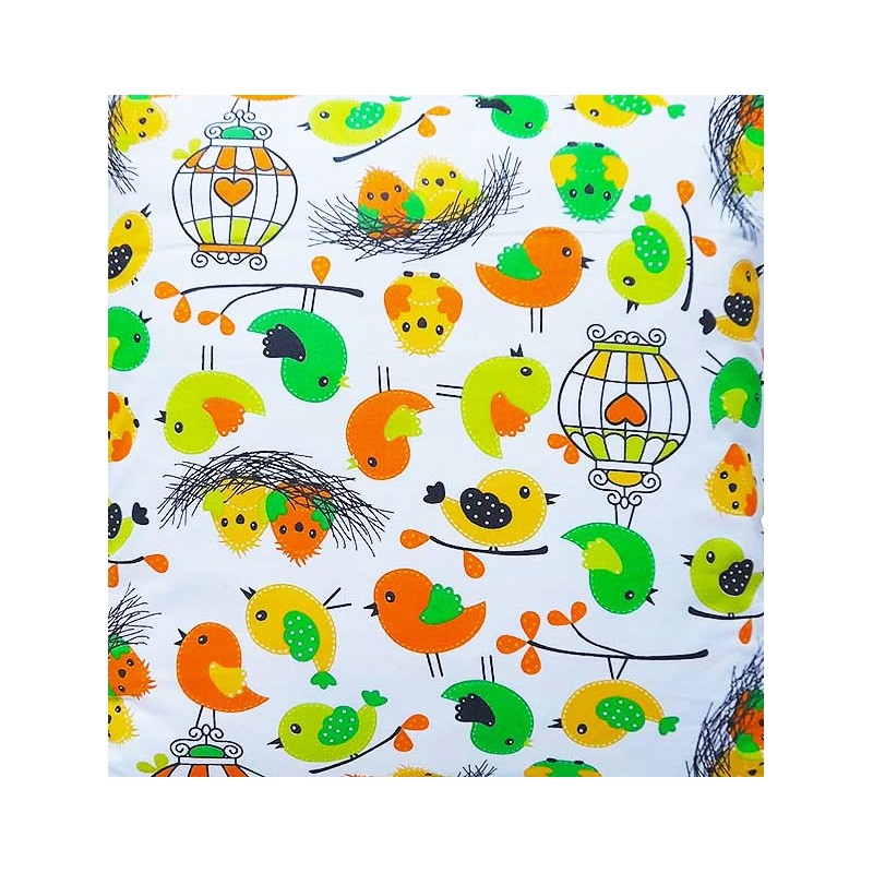 Kvadratinė pagalvėlė taburetei 30x30 paukščių rojus