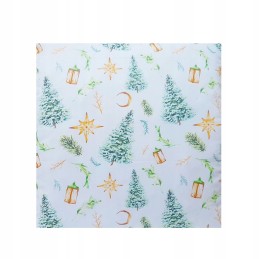 Kvadratinė pagalvėlė taburetė 30x30 Kalėdų eglutė auksinė