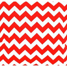 Kvadratinė taburetė pagalvėlė 30cm raudona zigzago