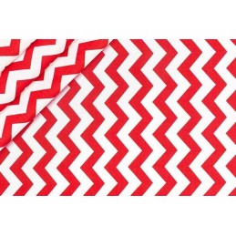 Kvadratinė taburetė pagalvėlė 30cm raudona zigzago