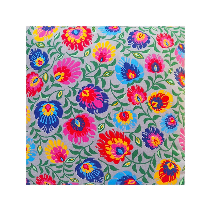 Kvadratinė išmatų pagalvėlė, 30 cm, 100% medvilnė, pilka spalva