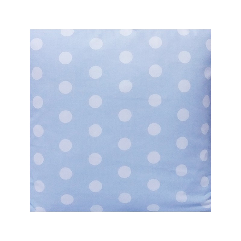 Kvadratinė išmatų pagalvėlė 30cm, 100% medvilnė, mėlyni taškeliai