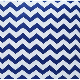 Kvadratinė taburetė pagalvėlė 30cm tamsiai mėlyna zigzago